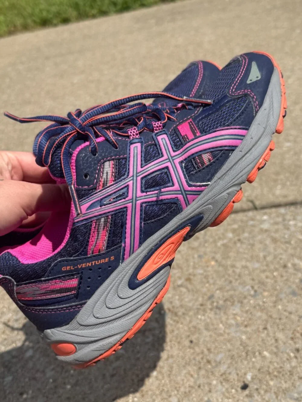 ASICS Gel Venture 5 Trail Running Shoes Gorpcore Athleisure Sz 7 W 2015